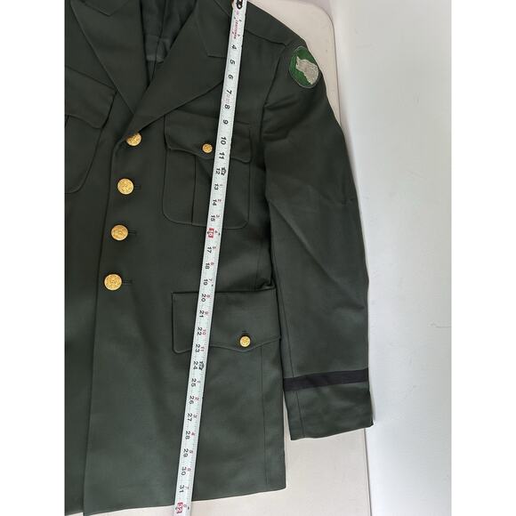 US Military Patriot Uniform Green Jacket Blazer Weintraub Bros 420R 104 Infantry - Picture 9 of 12